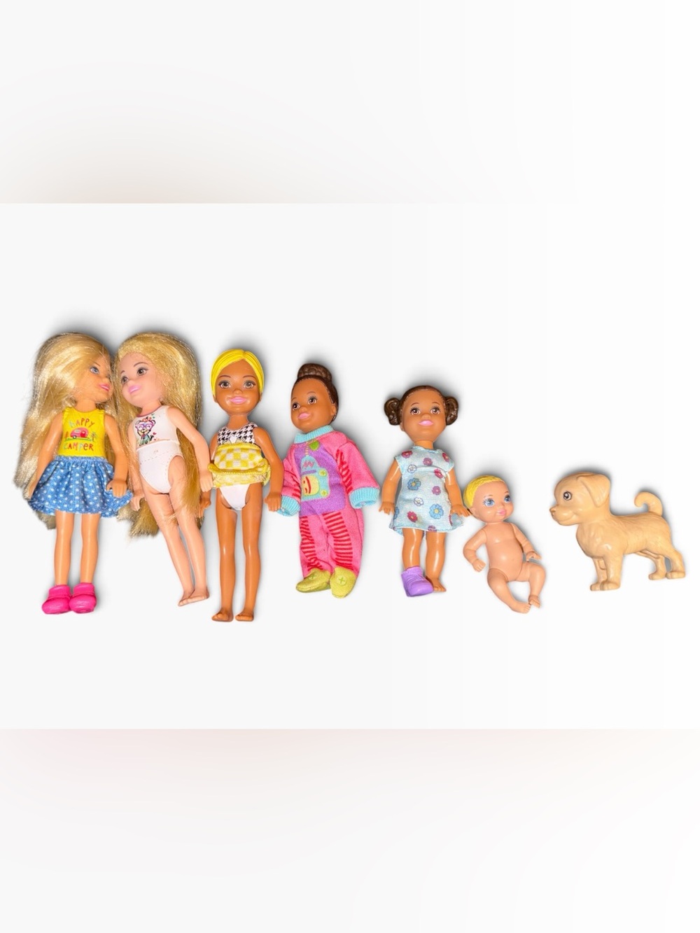 Assorted Barbie figures